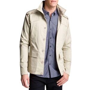 Kane & Unke Khaki Button Down Front Jacket
